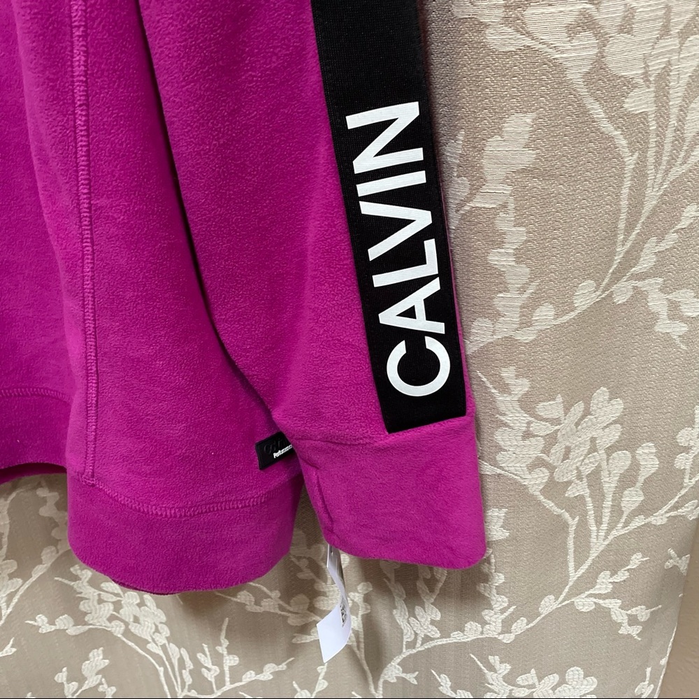 NWT gorgeous pink CK performance fleece jacket quarter zip plus size 3X - Picture 3 of 7